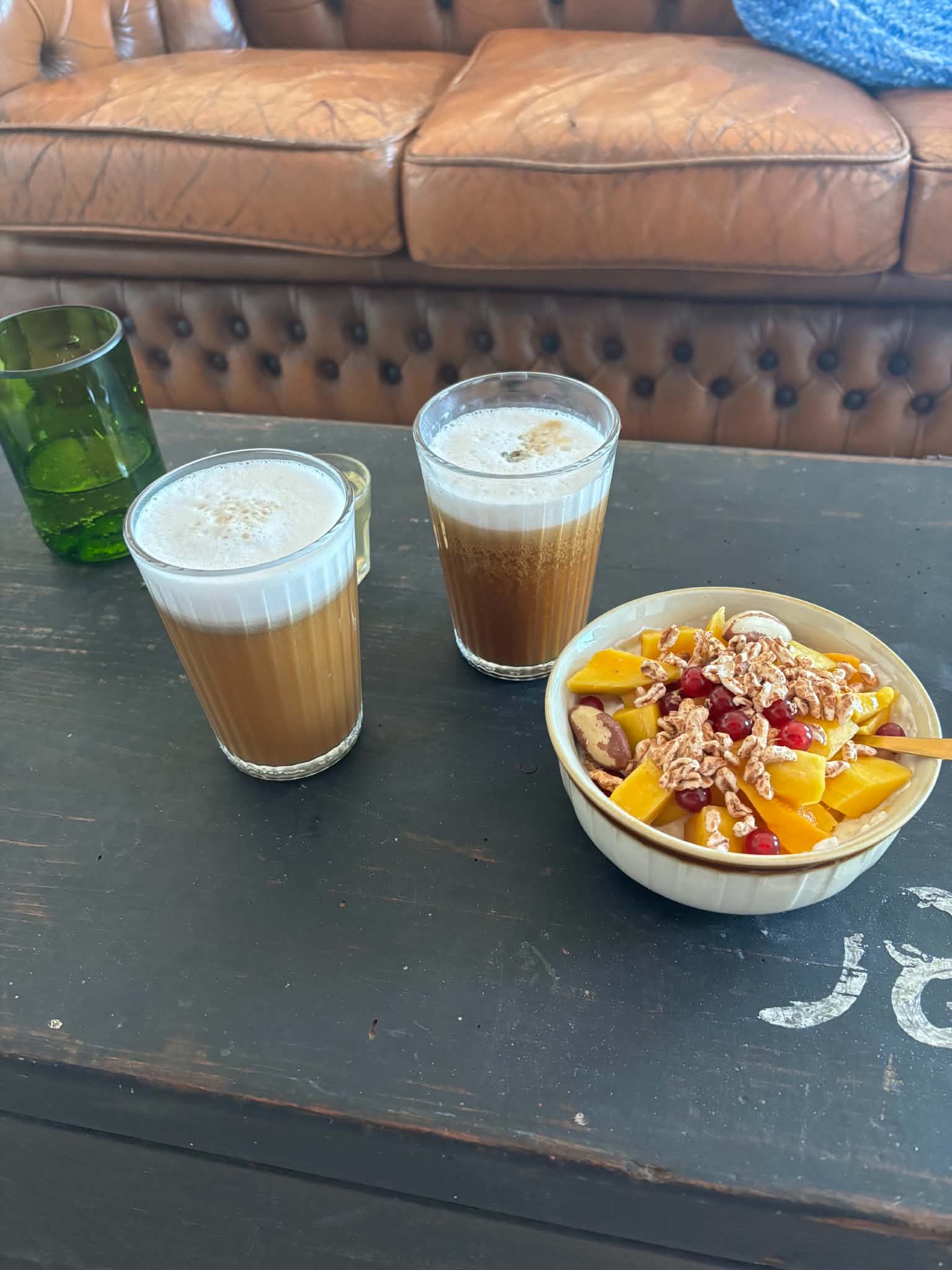 Two Mesquit drinks at breakfast