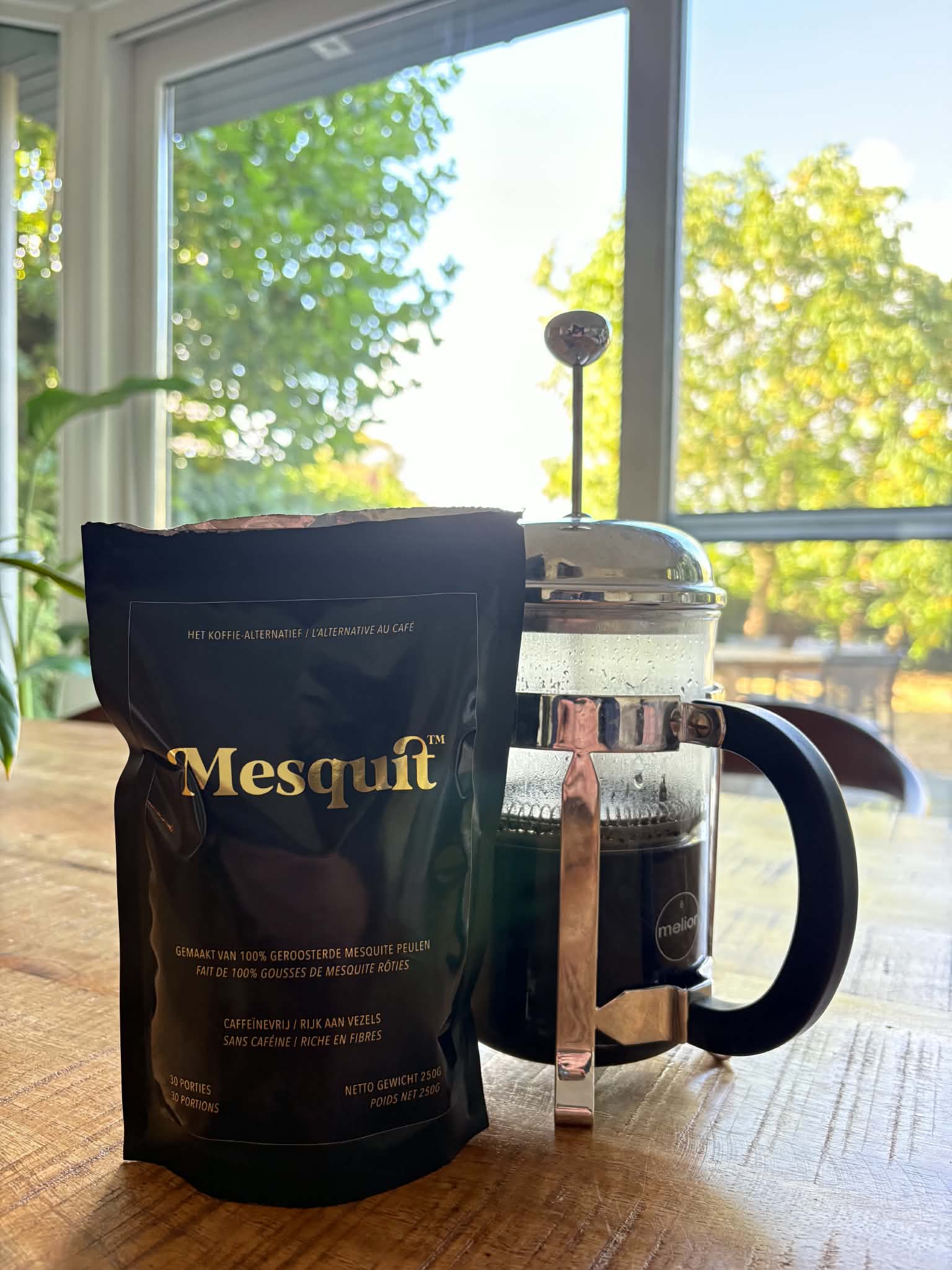 Mesquit with a French press